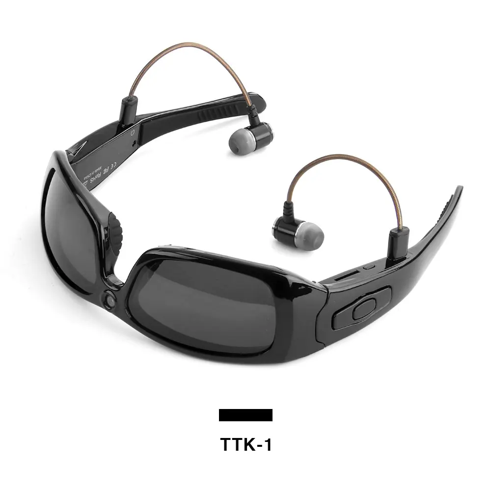 TTK-1 ET солнцезащитные очки камера гарнитура HD1080P Bluetooth MP3 плеер фото видео рекордер мини DV видеокамера для наружной Мини камеры очки - Цвет: TTK-1