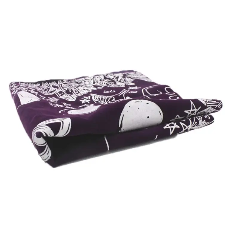 

2022 New Velvet Tarot Tablecloth with Bag Witch Divination Moon Phases Lover Altar Cloth