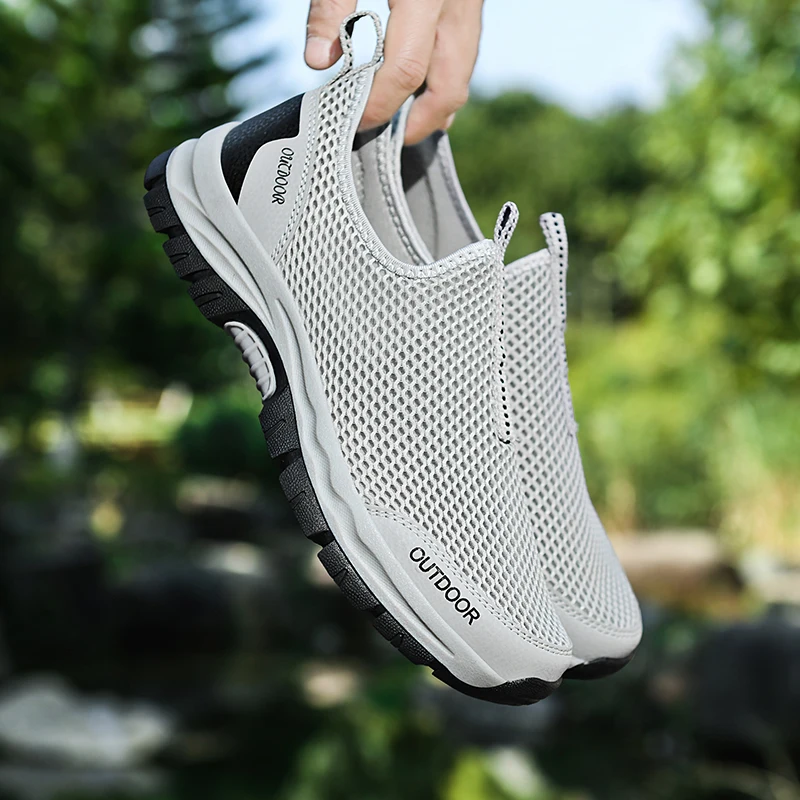 Men Women Hiking Shoes Outdoor Walking Jogging Trekking Boots Mountain Climbing Sport Male Waterproof Sneakers Athletic Non-Slip