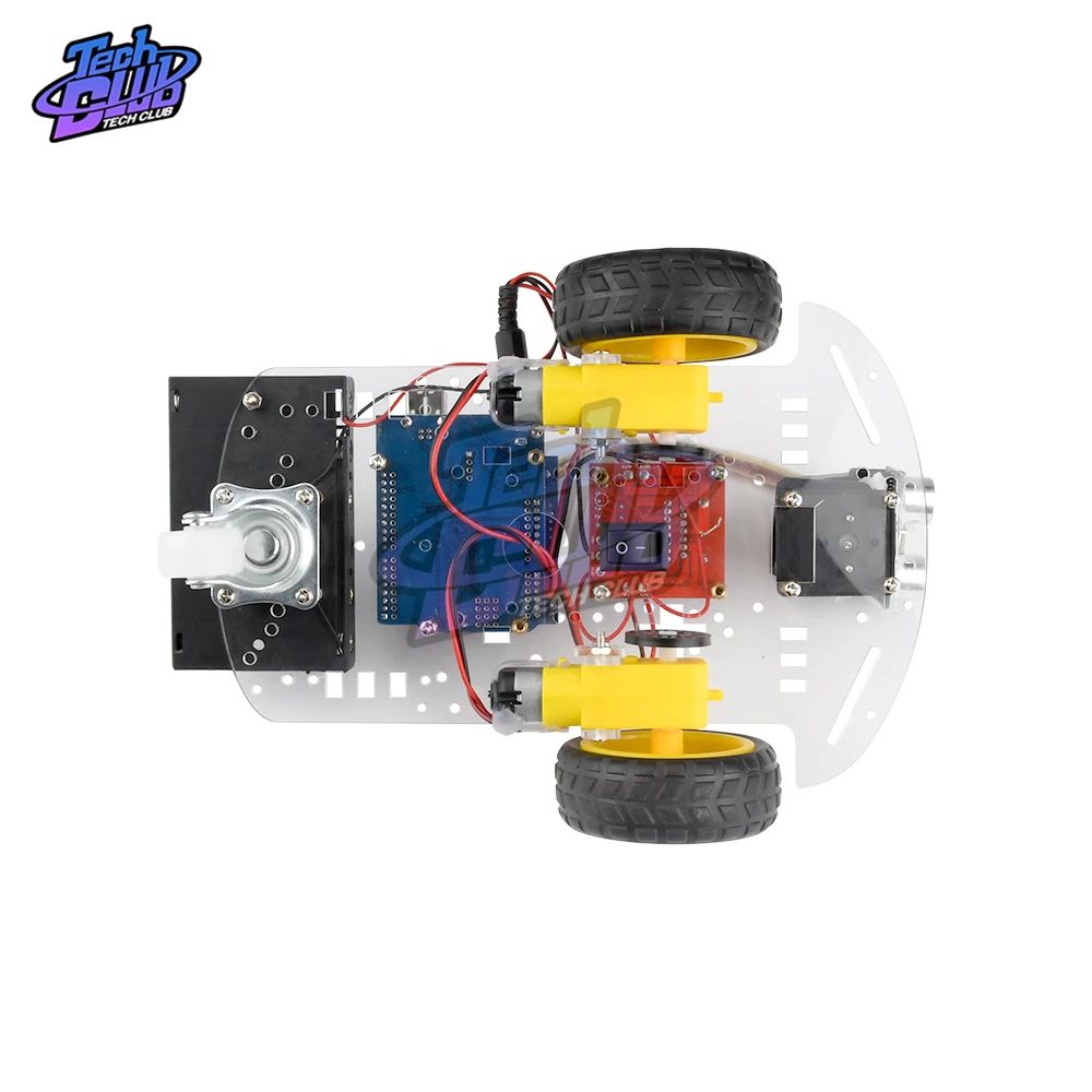 Ultrasonic obstacle avoidance L298N motor drive 2WD smart robot car Chassis kit Module for Arduino R3 DIY | Инструменты