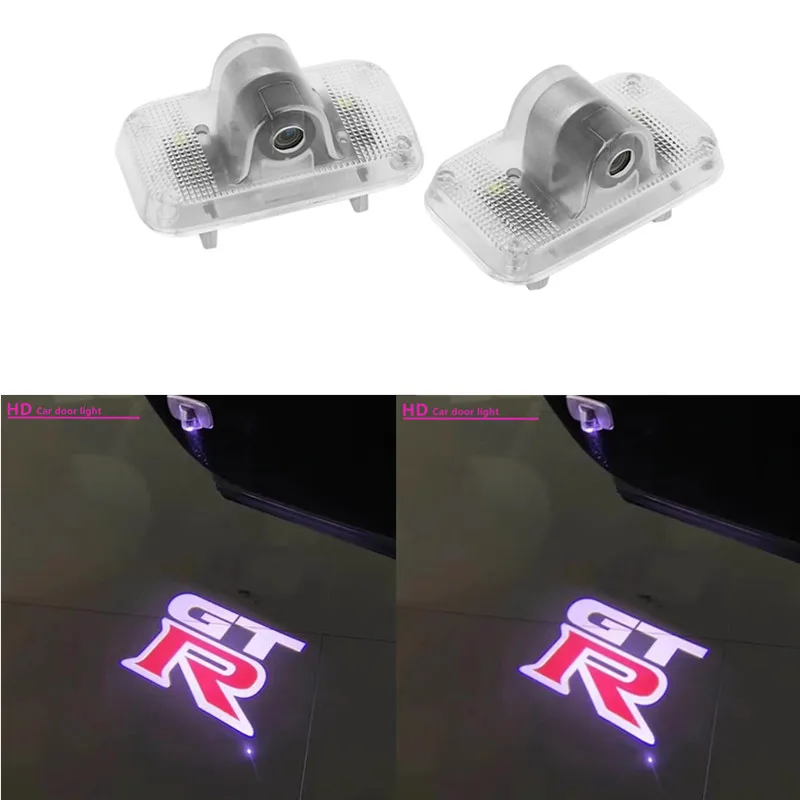 

For NISSAN GTR Car LED Welcome Light Door Logo Courtesy Projector Light For GT-R NISMO R34 R35 Car Accessories