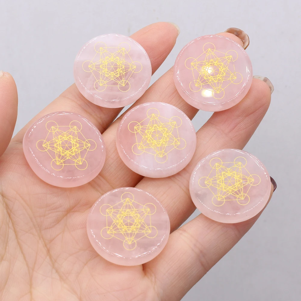 

2022 Natural Stone Rose Quartz Aura Healing Religion Multidimensional Tatron Cube Gemstone Ornaments Exquisite Jewelry 6pcs