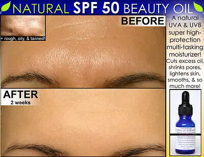 Natural SPF 50 Face Moisturizer Beauty Oil For Skin Lightening, Oily Skin & more
