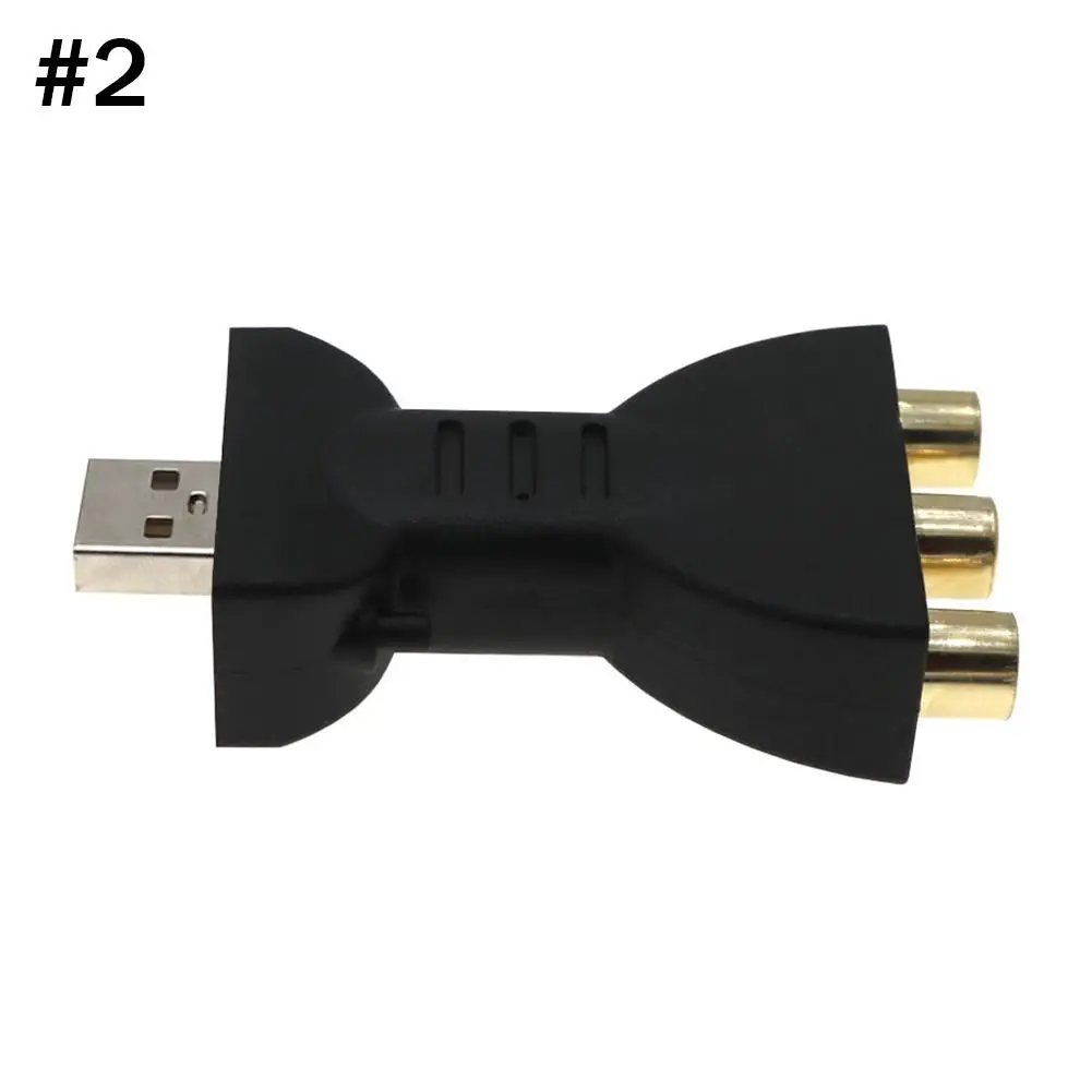 

Video Audio Converter Adapter USB To 2 RCA Female Audio And Video Adapter Cable