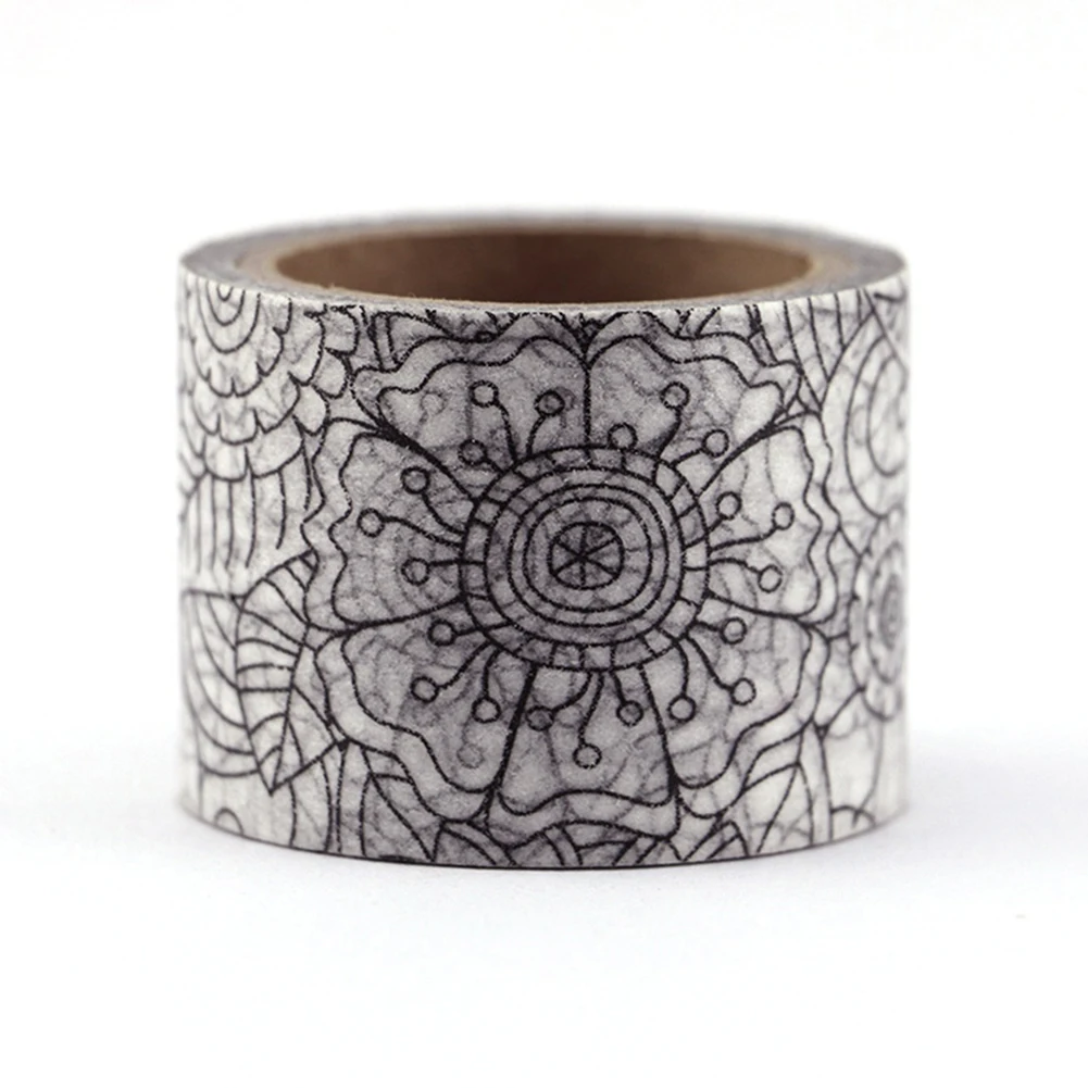 Японский милый каваи красочные цветы Маскировка листьев васи лента декоративная