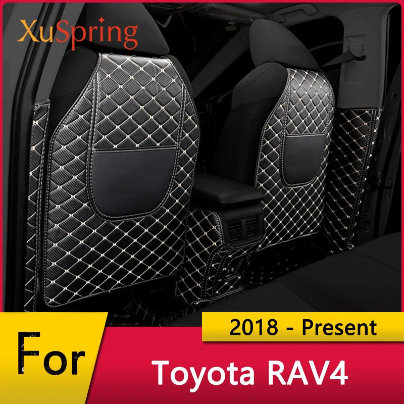 

Car Rear Seat B Pillar Anti-kick Mat Pad Cover Case Cushion Stickers Car-styling 3pcs/set for Toyota RAV4 XA50 2018-2021 5th