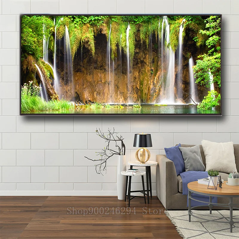 5d алмазная картина водопад пейзаж ручной работы ремесла DIY Алмазная вышивка