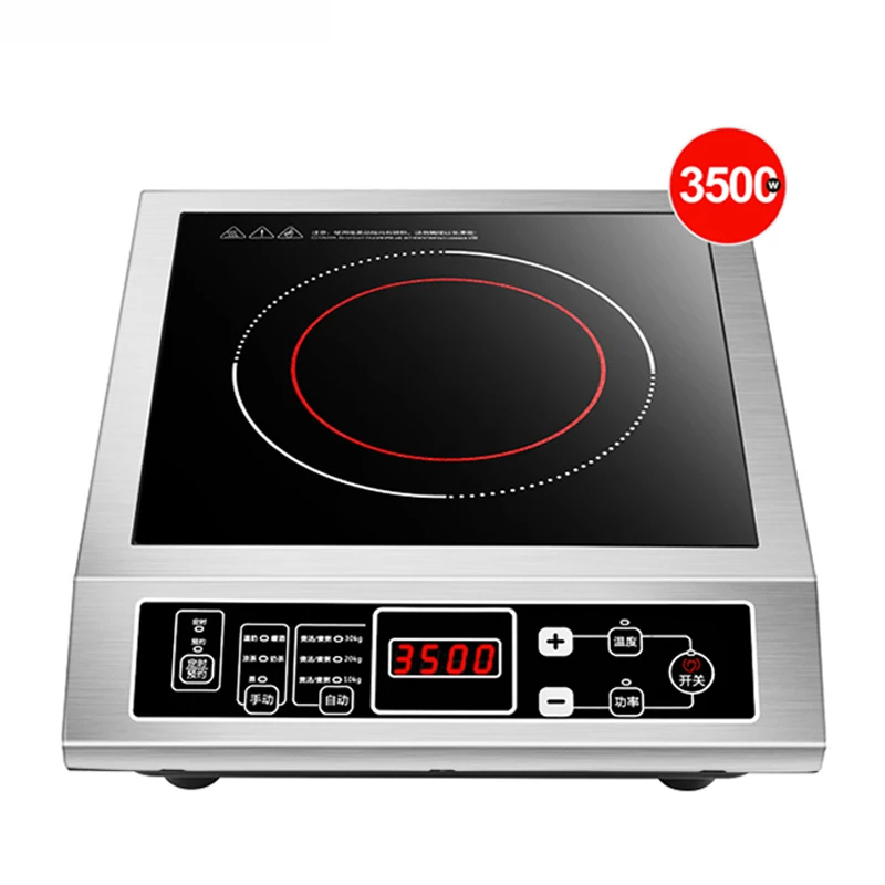 

Intelligent Electric Induction Cooker 3500W 3D Waterproof Electric Induction Cooktop Stainless Steel Induction Cooker Cooktop