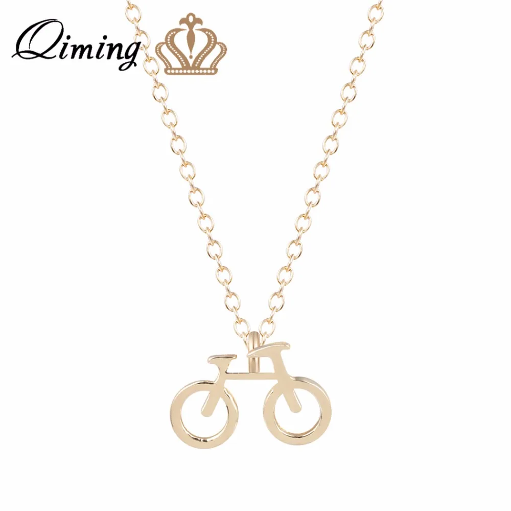 QIMING маленькая Мода велосипедов цепь золотистого цвета модные милые Воно