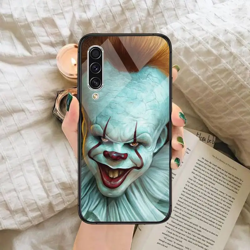 

Pennywise Clown Pattern Phone Case Tempered glass For Samsung S6 S7 edge S8 S9 S10 e plus note8 9 10 pro