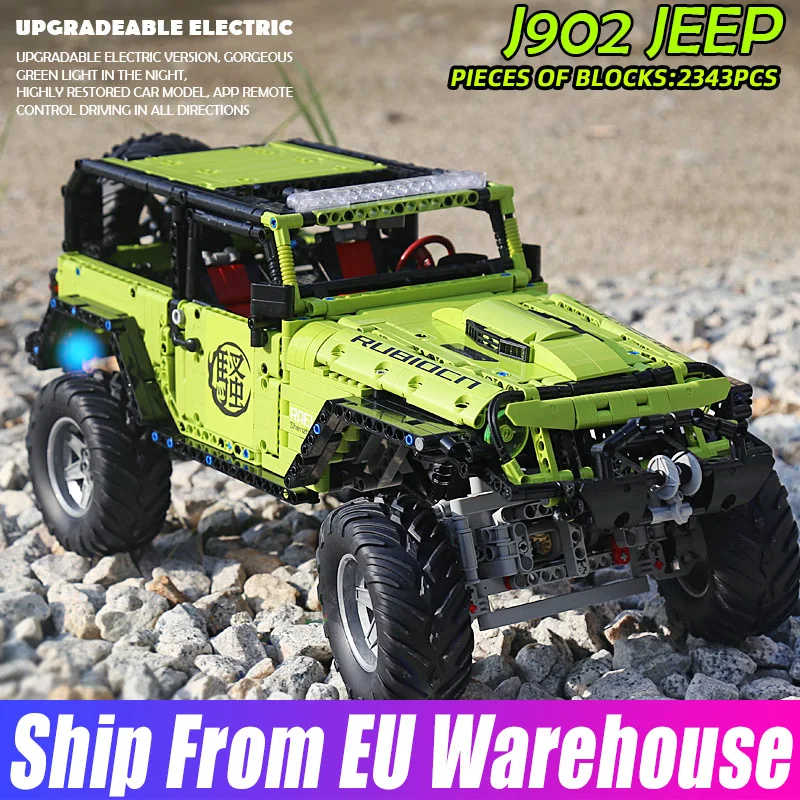 Ешина J902 высокотехнологичных внедорожник автомобиль MOC 5140 Jeeped Wranglersd Rubicon из