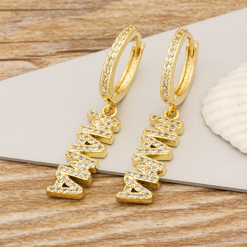 Одежда высшего качества меди фианит 5 стилей Форма женские серьги в виде капель I