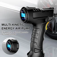 120w air compressor inflatable pump portable air pump car tire inflator digital for car with pressure gauge emergency led light