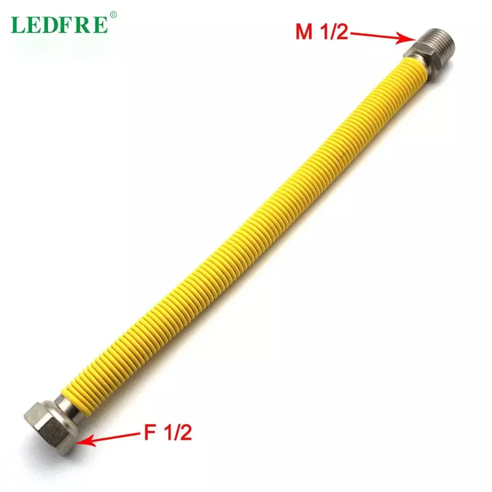 LEDFRE F1/2 &quot* M1/2&quot соединитель из нержавеющей стали для водонагревателя гибкий