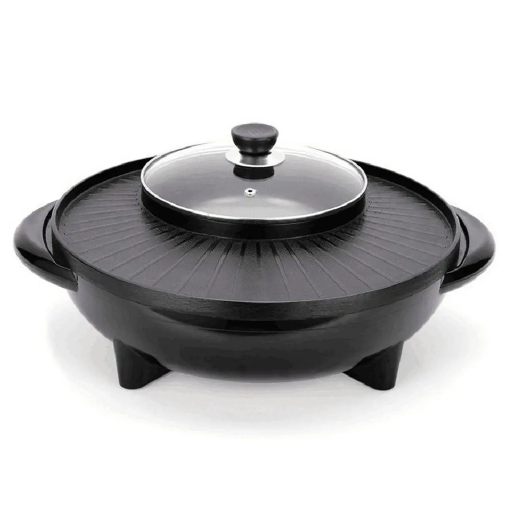 krf042531 Krf042531 двойное счастье горшок для жарки одна электрическая плита антипригарный горячий горшок без дыма моющийся Электрический горшок - Цвет: krf042531