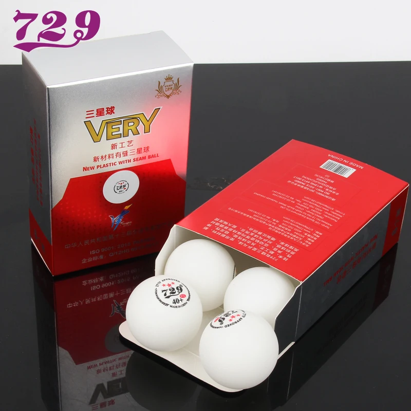 

Friendship 729 very 3-Star D40+ Table Tennis Balls (3 Star, New Material 3-Star Seamed ABS Balls) National Games Ping Pong Balls