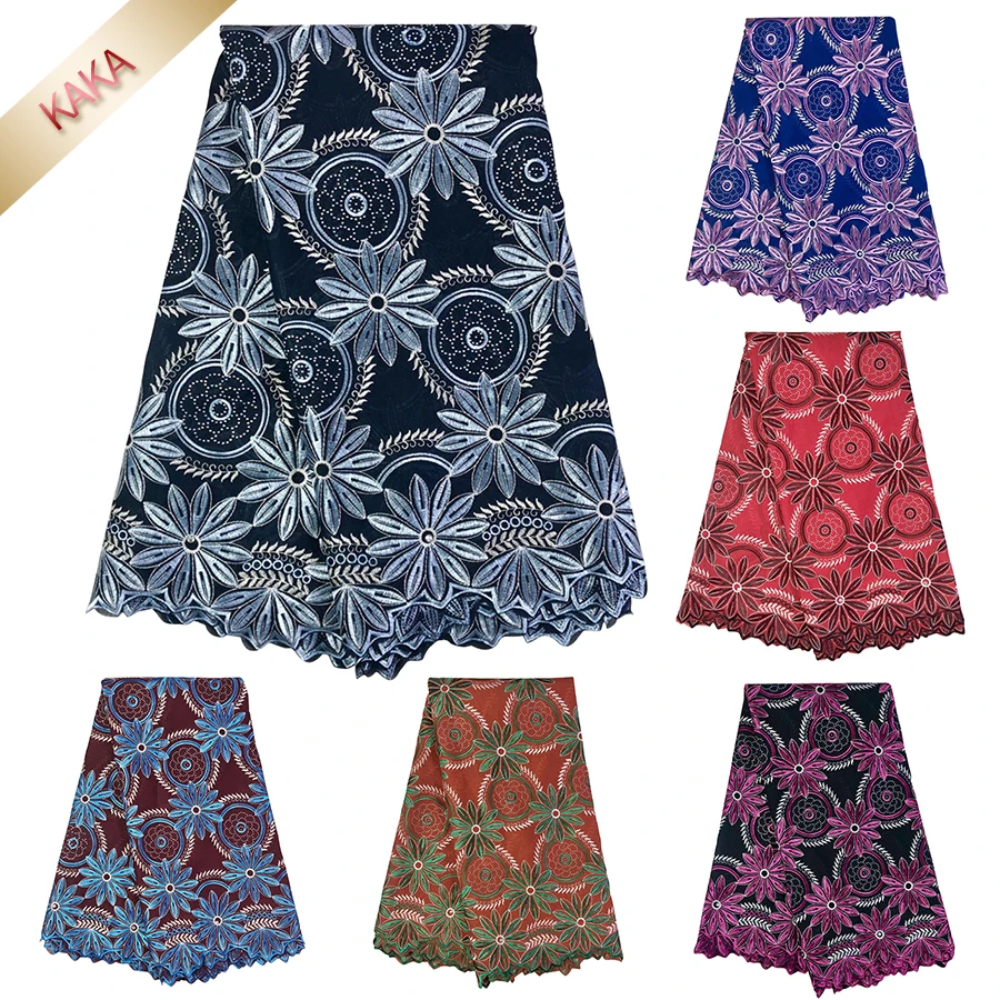

New African Lace Fabric Swiss Voile Cotton Fabric Brode Cotton African Lace Swiss Voile Lace in Switzerland Embroide