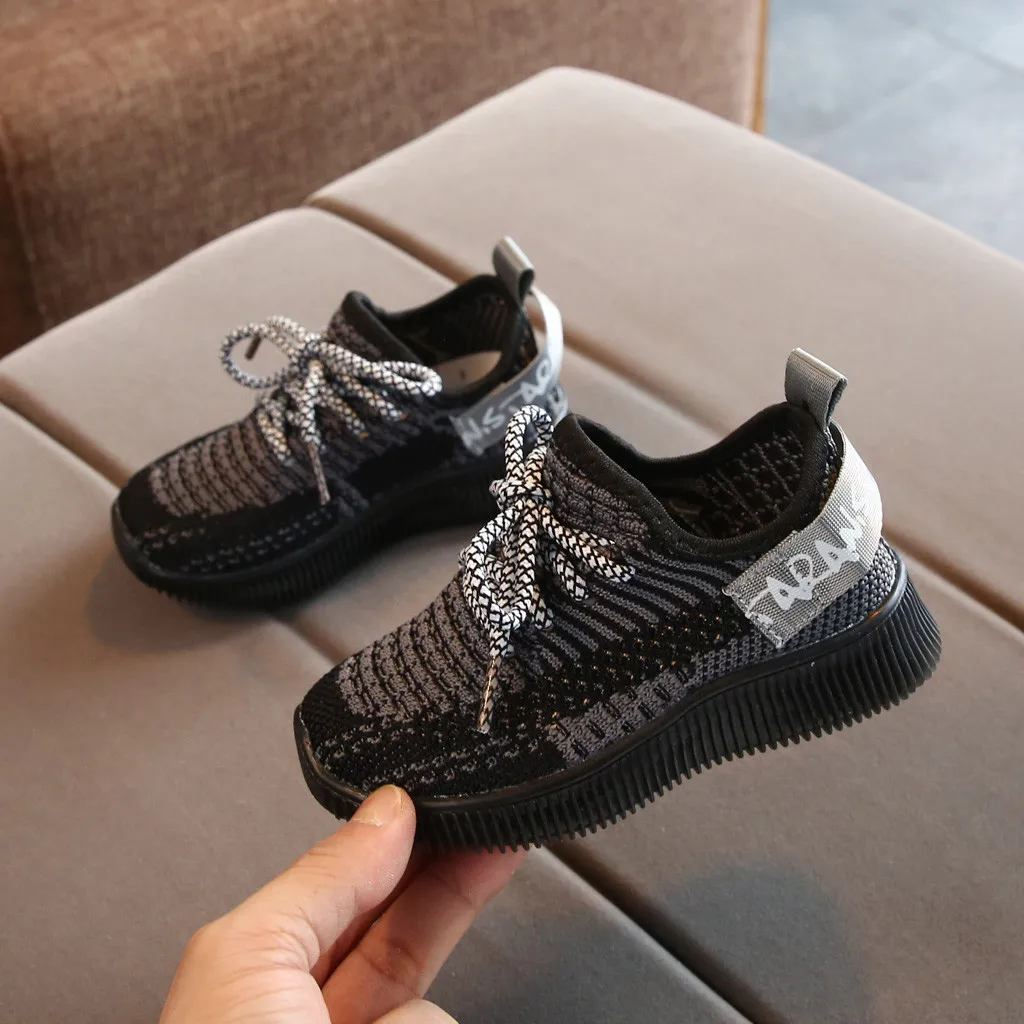 Кроссовки для маленьких мальчиков сетчатый светодиодный светильник светящаяся