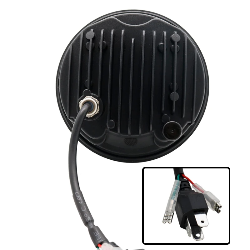 5 75 дюймовый светодиодный проектор фары Halo Ring DRL Angel Eye для Sportster Touring Super Glide Dyna 3/4