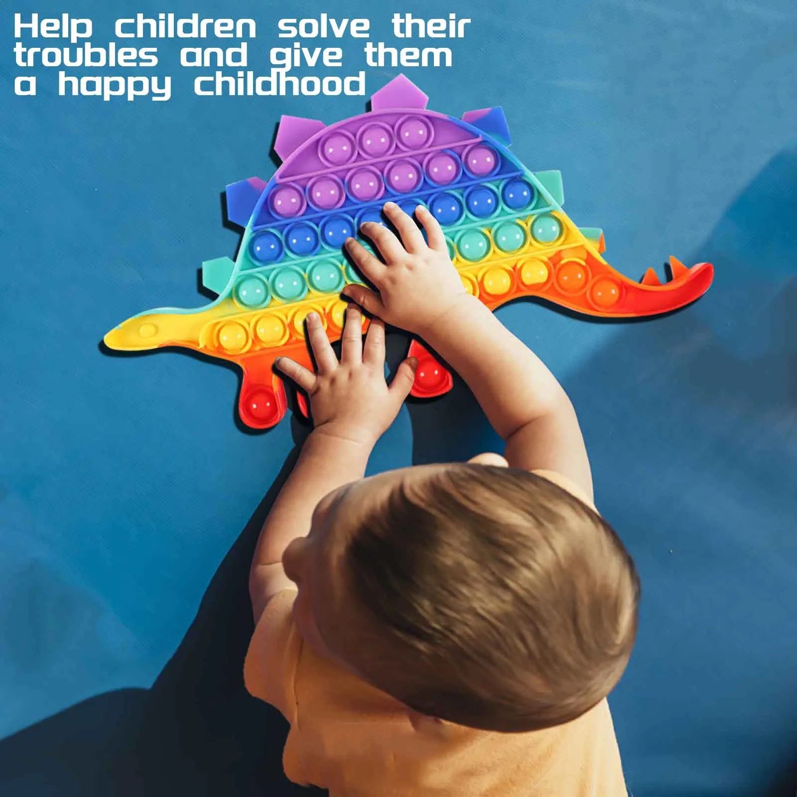 

Dinosaur Push Sensory Fidget Toys Rianbow Reliver Stress Toys For Adult Children Autism Needs Squishy Antistress Toy