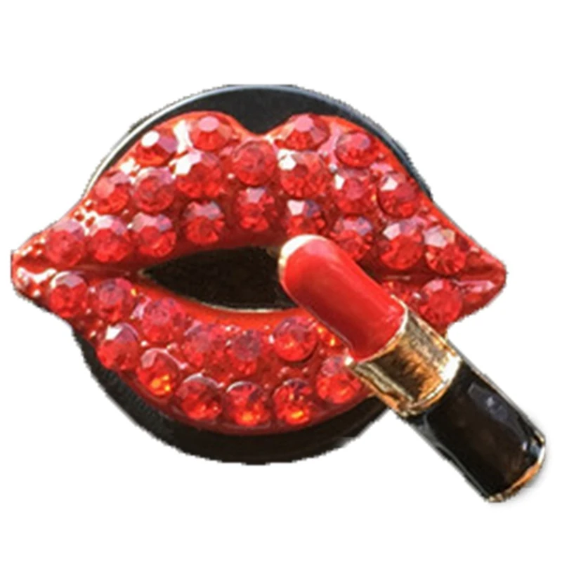 

Diamond Bling Sexy Lips Mouth Car Air Freshener Auto Outlet Perfume Clip Scent Aroma Car Diffuser Car Interior Accessories