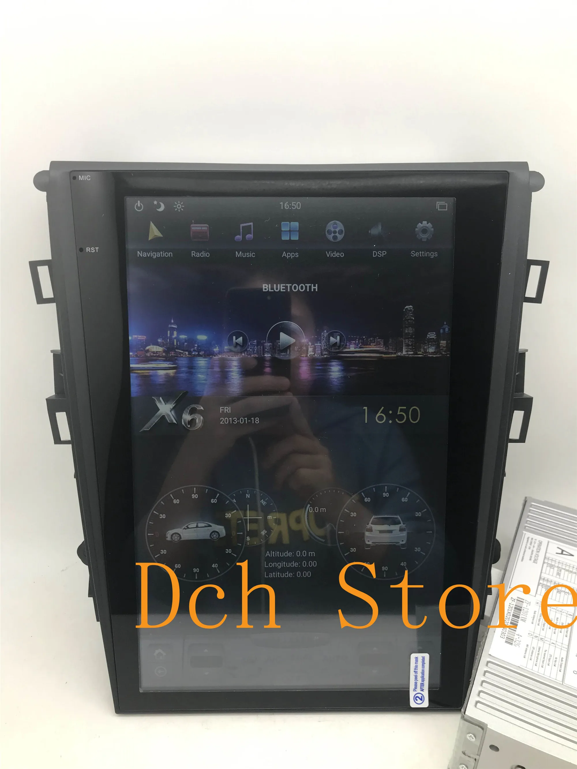 12 1 ''вертикальный автомобильный DVD плеер в стиле tesla Android 9 0 GPS навигация для Ford