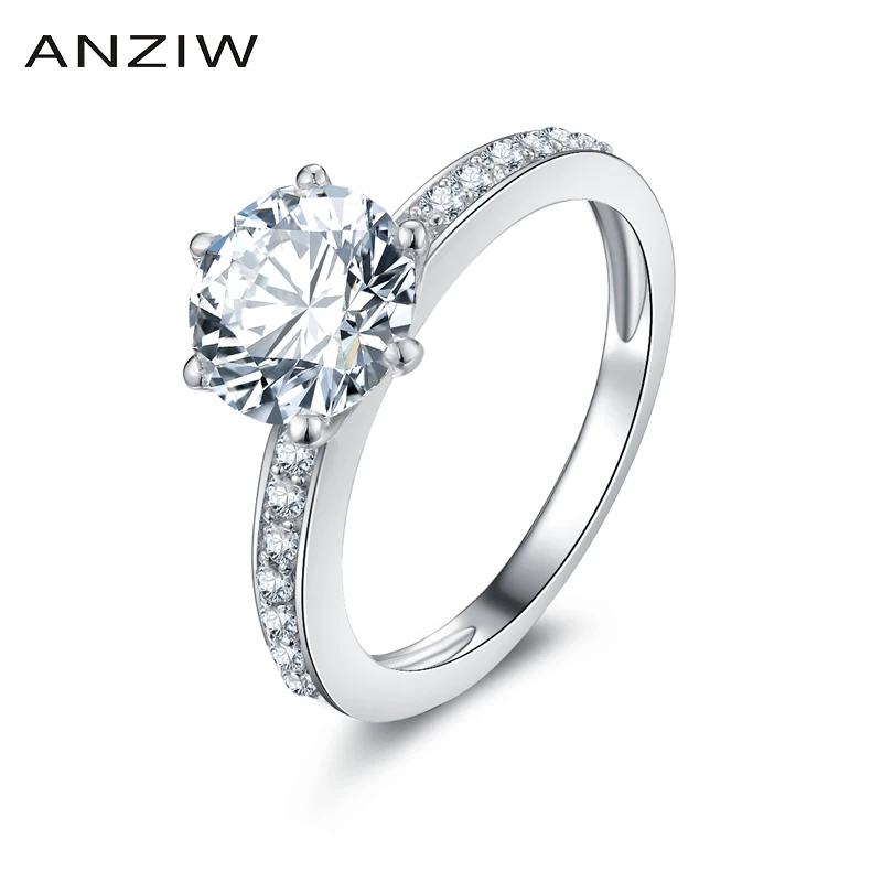 Женское Обручальное кольцо SONA обручальное из стерлингового серебра 925 пробы с