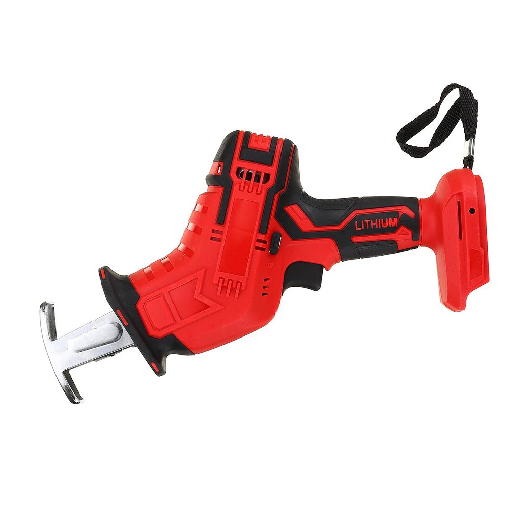 

Red 18V Cordless Reciprocating Saw Portable Replacement Electric Saw Metal Wood Cutting Machine Tool For Makita 18V Battery