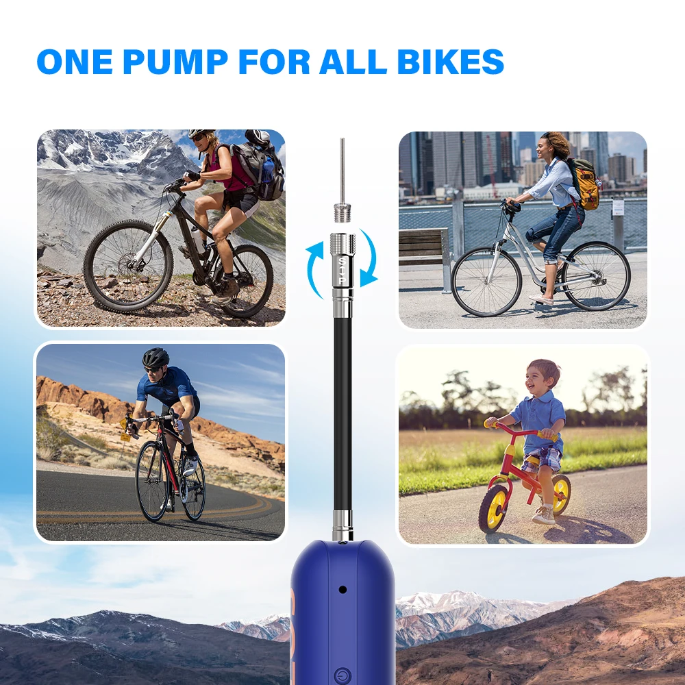 Электрический воздушный компрессор CYCPLUS портативный насос для велосипеда