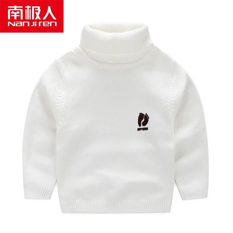 

Nanjiren Children Clothing Kids Sweater Solid Color Casual Full Sleeve O-neck Cotton Breathable Warm Sweater For Boys And Girls