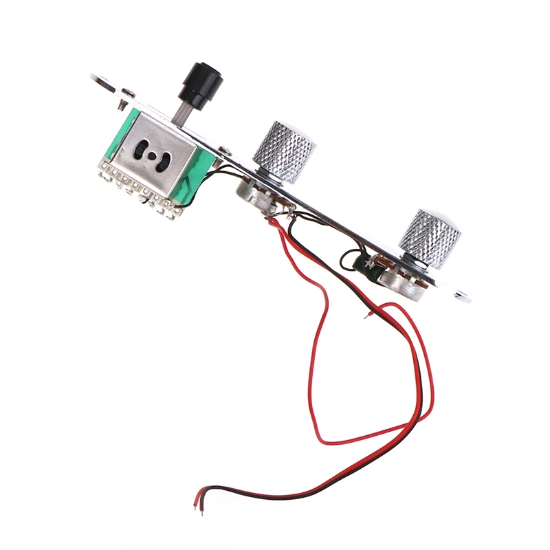 

IRIN Chrome 3 Way Wired Loaded Prewired Control Plate Harness Switch Knobs for Tele Telecaster Guitar Parts
