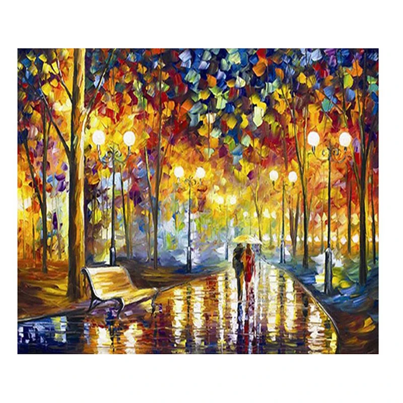 40*50CM Diy Crafts Couple Full Drill Cross Stitch DIY Toy 5D Diamond Painting Romantic | Игрушки и хобби