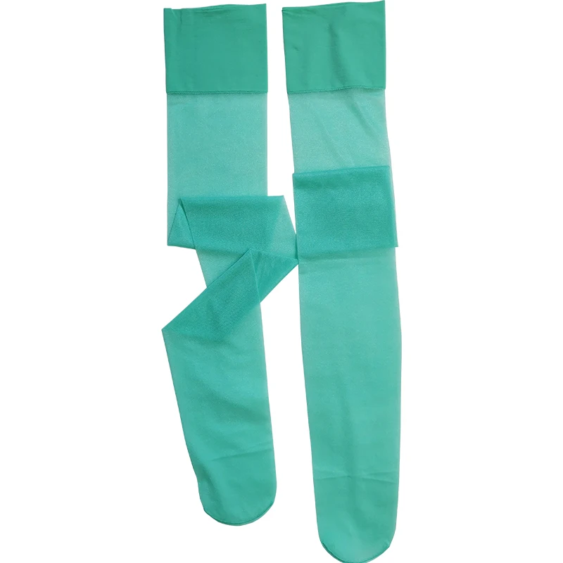 Женские чулки размера плюс 15D сексуальные розовые белые блестящие выше колена