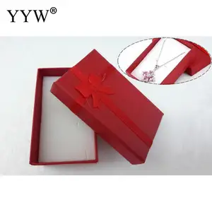 16 шт.лот Ювелирные наборы, Витрина 5*8, Упаковочная Подарочная коробка с губкой, атласная лента, картонная коробка для ожерелья, серег, кольца