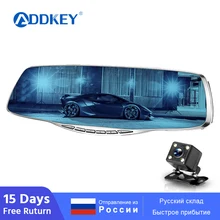 Автомобильный видеорегистратор ADDKEY, камера с зеркалом заднего вида, автомобильные видеорегистраторы с двумя объективами, видеорегистратор, регистратор, видеокамера Full HD 1080 P, две камеры