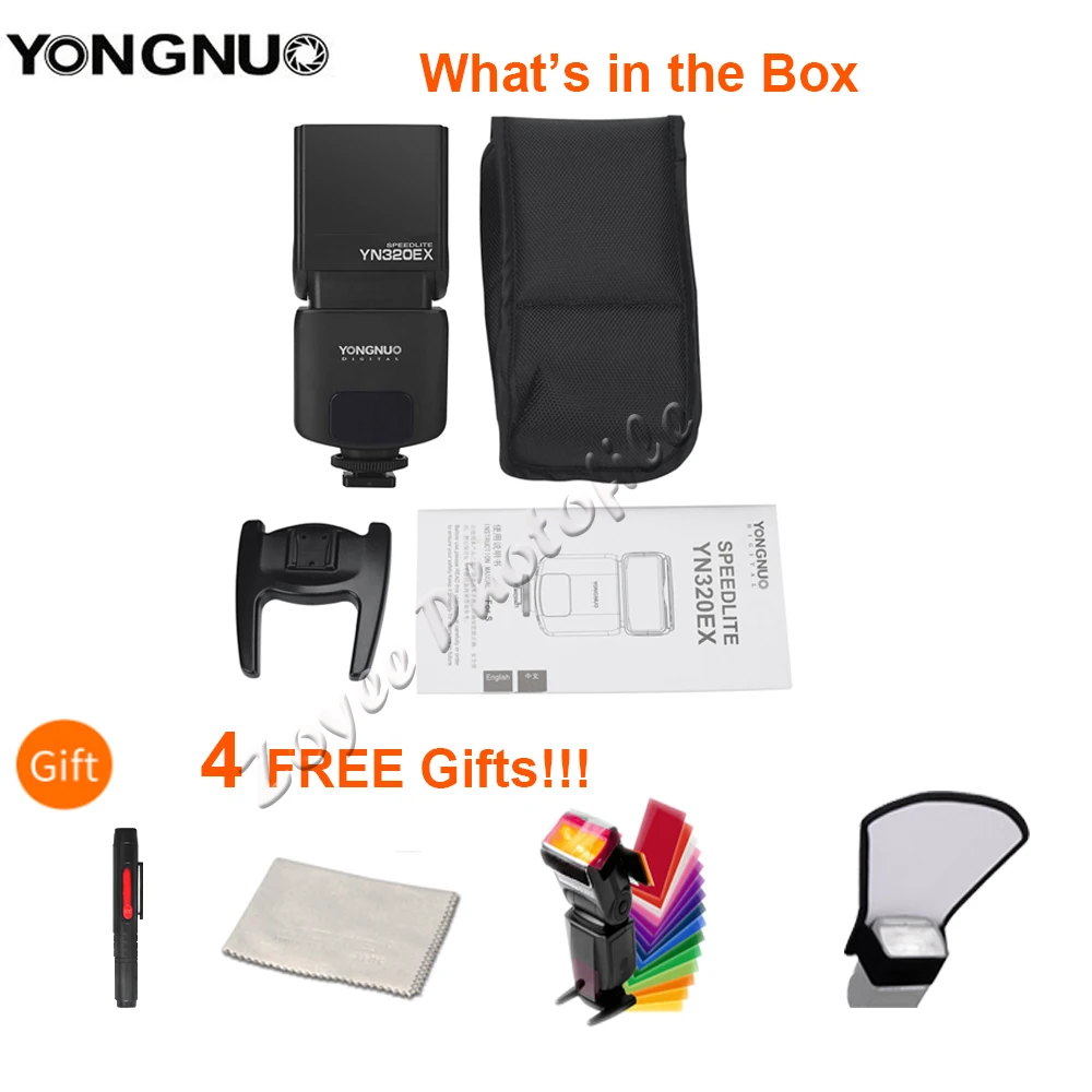 Беспроводная вспышка YONGNUO YN320EX для камеры Master Slave Speedlite 1/8000s HSS GN31 5600K Sony A7/A99/A77