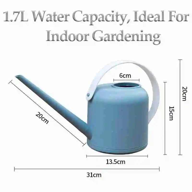 

Gardening tools plastic watering pot Household succulents pot mouth long 1.7L watering E1T6