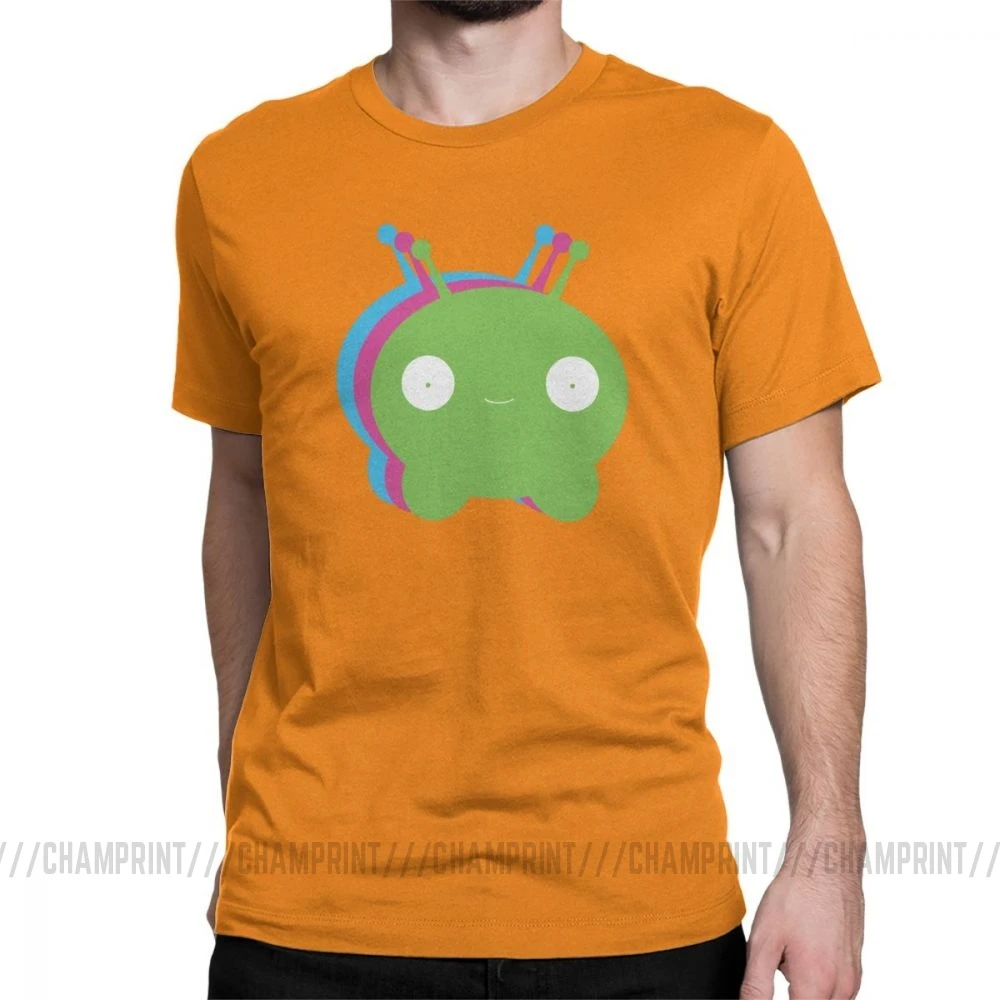 Chookity Dookity Mooncake футболка для мужчин Final Space размера плюс одежда с коротким рукавом Забавные футболки с круглым вырезом хлопковые футболки размера плюс - Цвет: Оранжевый