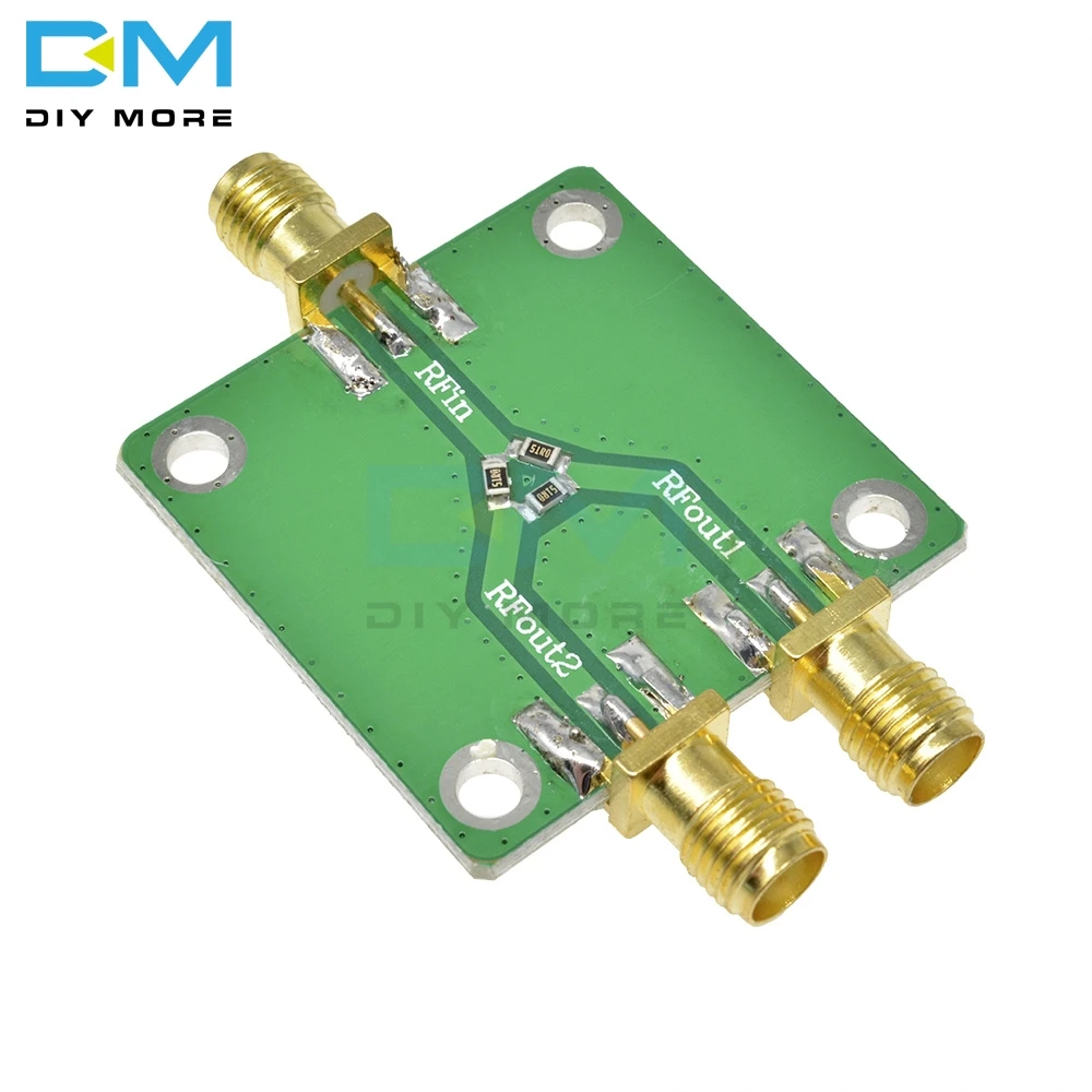 DC-5G RF Microwave Resistor Power Distributor Module Microwave Power Splitter Radio Frequency Divider 1 split 2 SMA-K 50 ohms