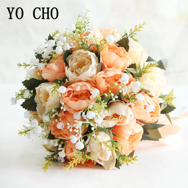 YO CHO Свадебный букет s для подружек невесты Искусственный цветок свадебный