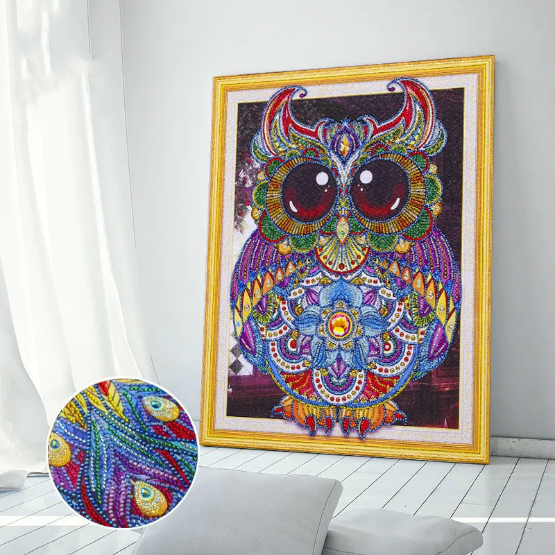 5d алмазная картина животное маленькая мультяшная Сова палка дрель крестиком