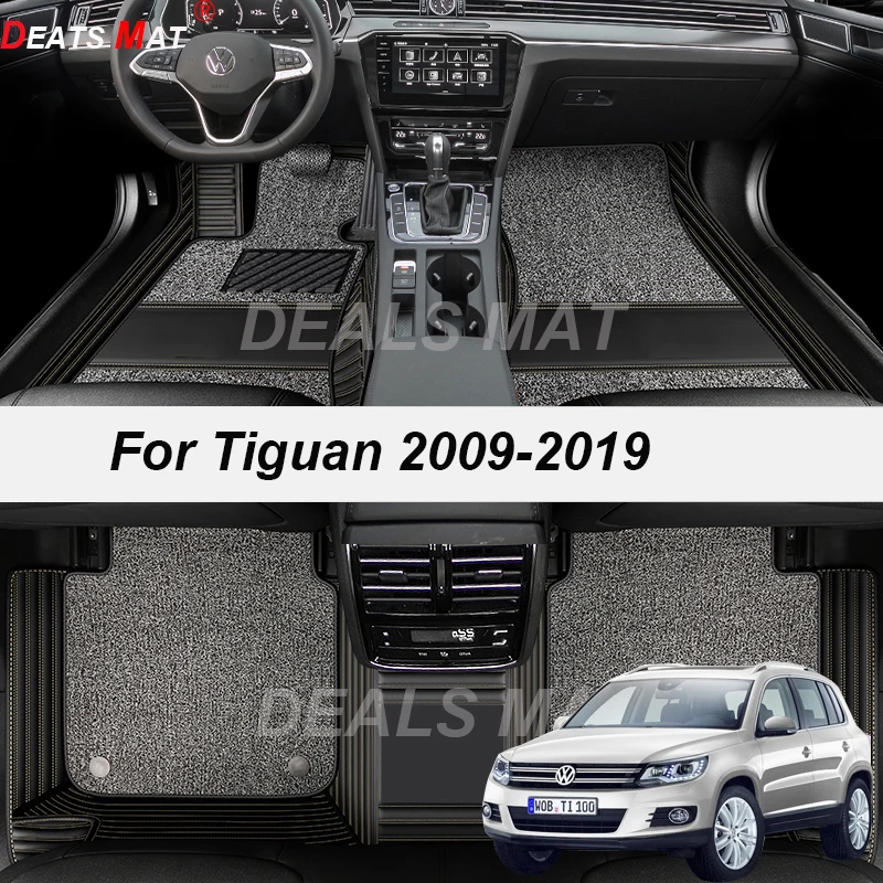 

Car Mats With Pockets Floor Carpet Rugs For vw Tiguan 2009 2010 2011 2012 2013 2014 2015 2016 2017 2018 2019 accessories