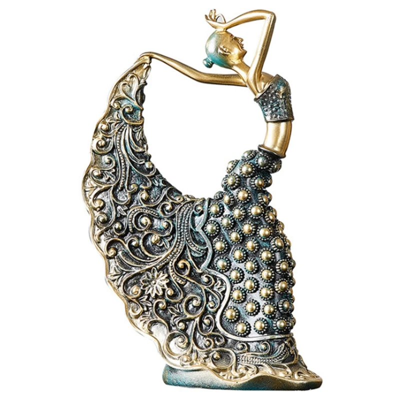 

Декоративные аксессуары AT69, домашний декор, статуи ручной работы из смолы, для гостиной, спальни, танцевальная скульптура, статуэтка, подарк...