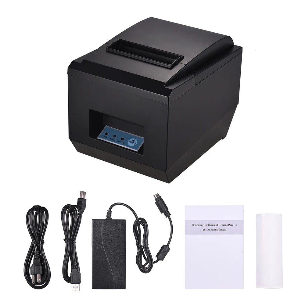 80 мм BT термочековый кухонный принтер автоматический резак совместимый с