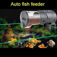 automatic electrical plastic fish timer feeder home aquarium food feeding portable fish feeder tools