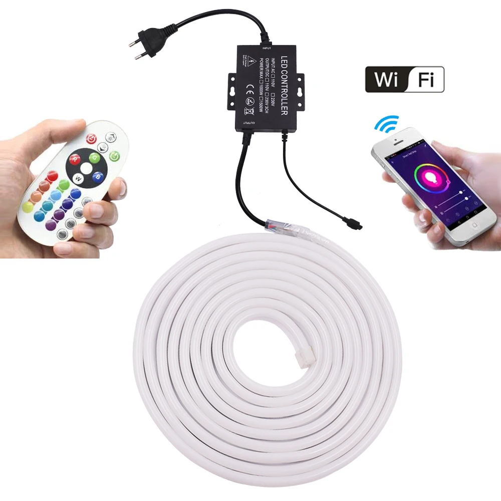 RGB-Лента светодиодная 220 В 110 1500 Вт с 24 кнопками | Лампы и освещение