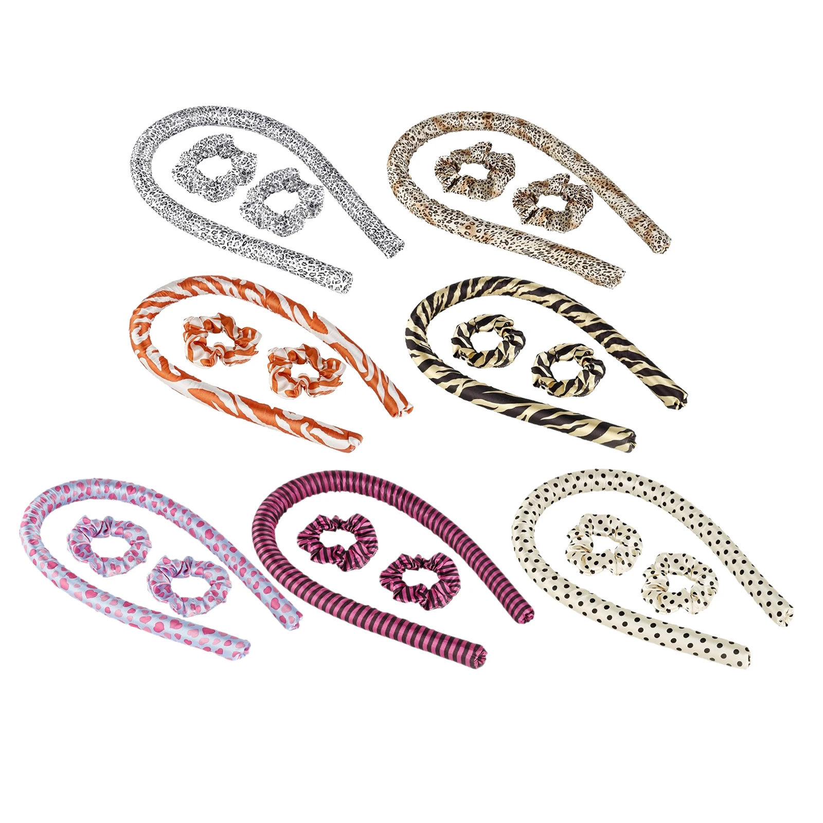 

Плойка для завивки без тепла, повязка на голову, шелковая лента, Плойка для завивки волос, мягкие женские Инструменты для укладки волос