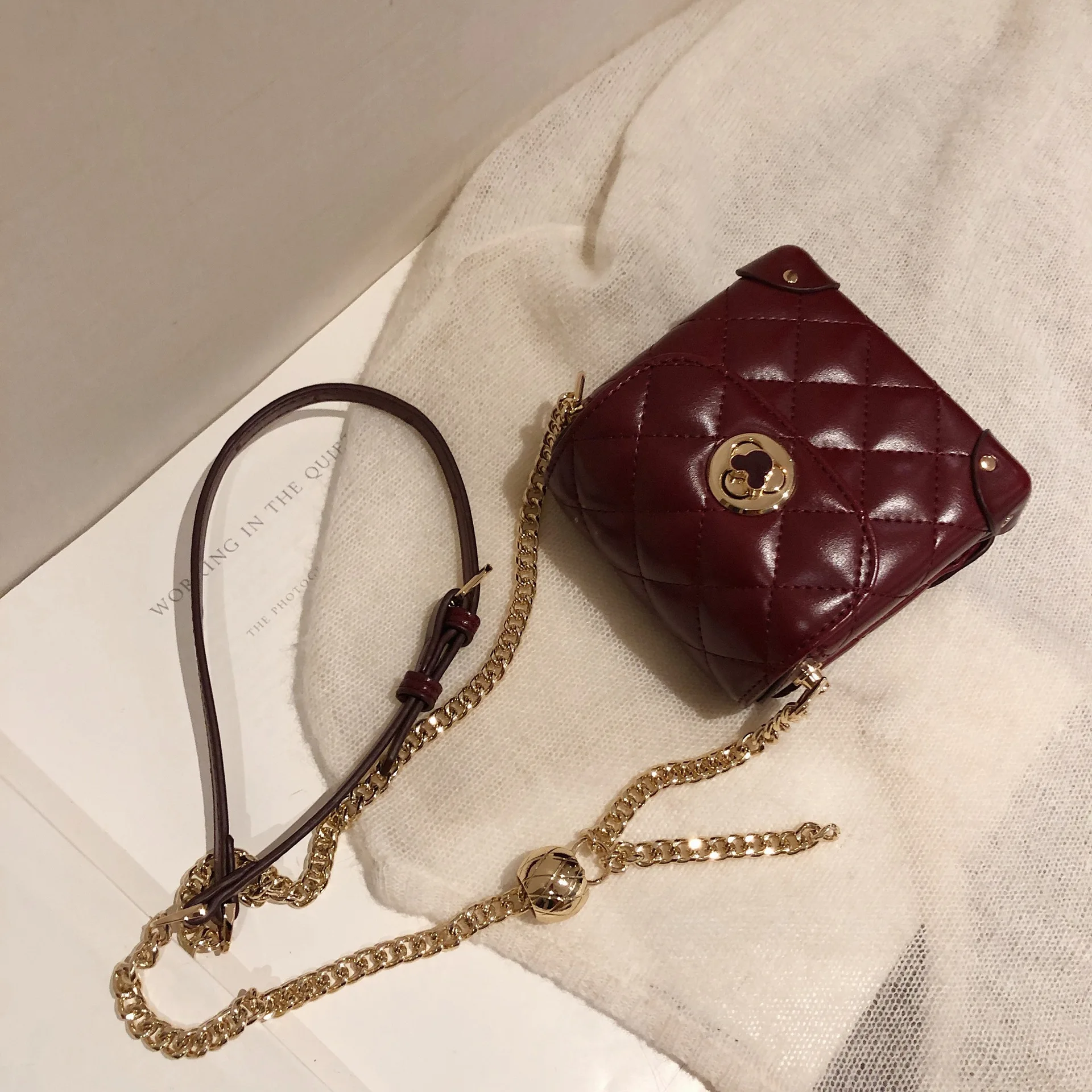 Новая женская Повседневная сумка на плечо с цепочкой дизайнерская модная через