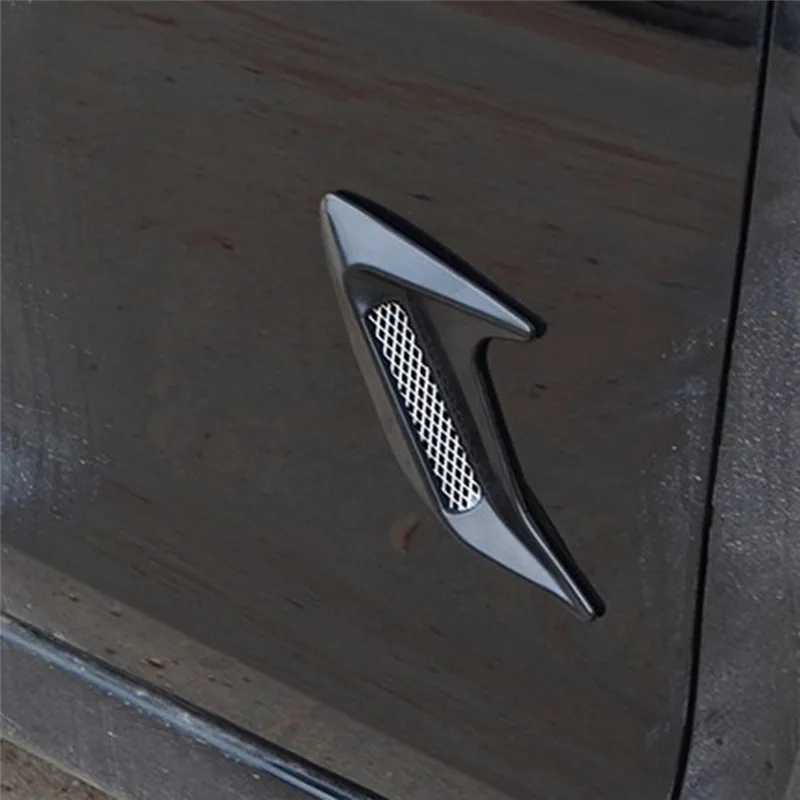 2pcs Simulation Car Auto Side Vent Air Flow Fender Intake Sticker Decorative High Quality And New | Автомобили и мотоциклы