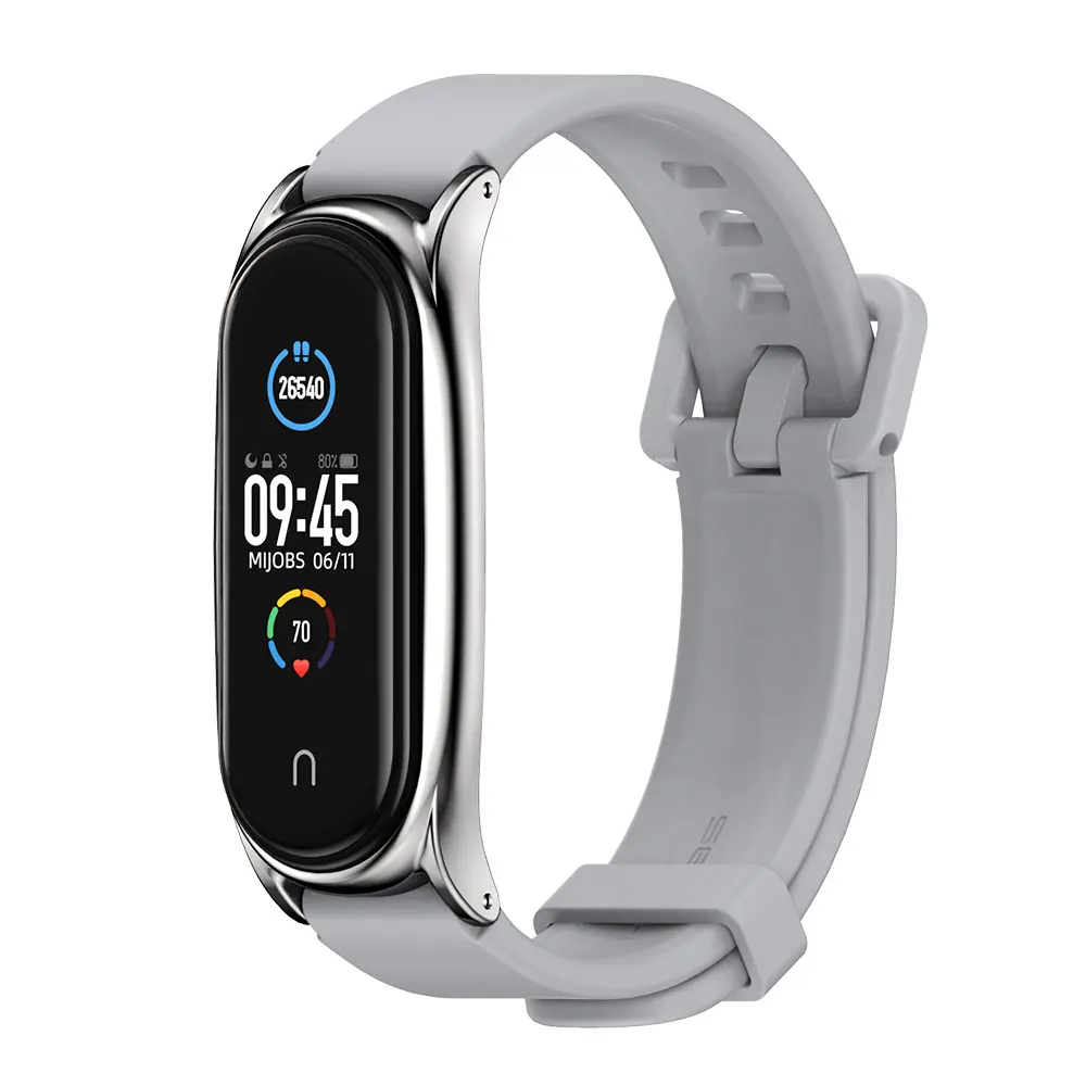 

Strap for Xiaomi Mi Band 6 5 4 3 Silicone Bracelet for Mi Band 5 Strap Correa Miband 4 3 Wristband Pulseira NFC Global Version